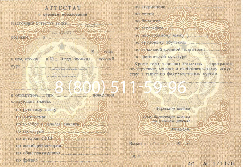 Купить Аттестат за 11 класс до 1994 в Петропавловске-Камчатском Купить Аттестат за 11 класс до 1994 в Петропавловске-Камчатском