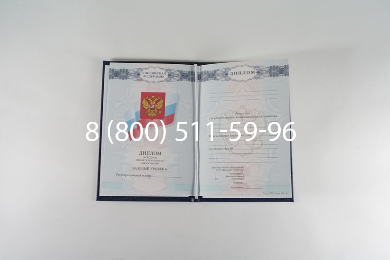 Диплом о среднем образовании 2007-2010 годов в Петропавловске-Камчатском