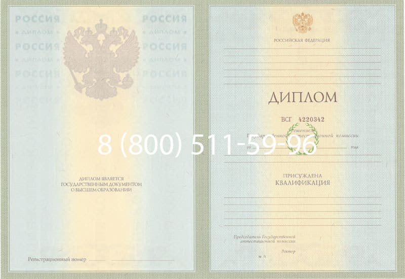 Купить Диплом о высшем образовании 2003-2009 годов в Петропавловске-Камчатском